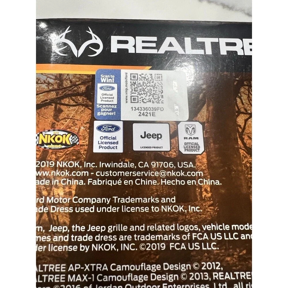 REALTREE Push N' Go Powered Trucks Set (Ford F-150/Jeep Wrangler new toy truck